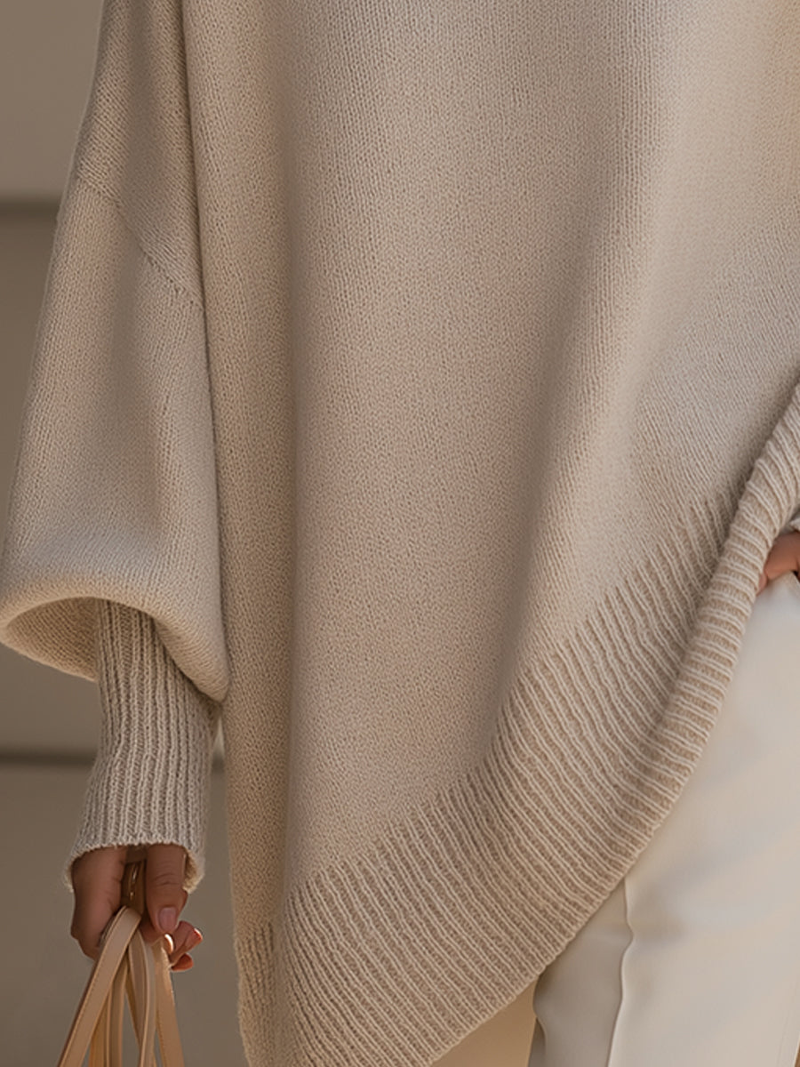 Elegancia sin esfuerzo: poncho extragrande