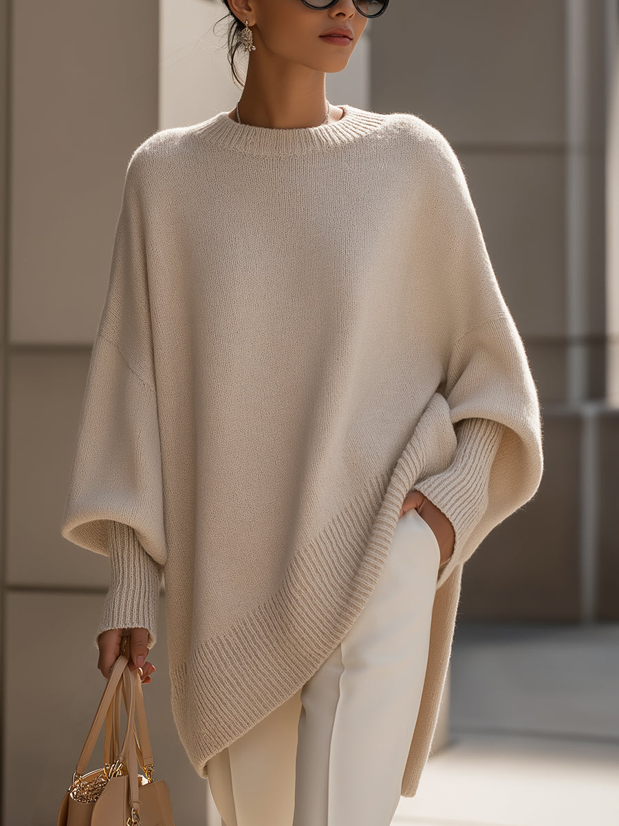 Elegancia sin esfuerzo: poncho extragrande