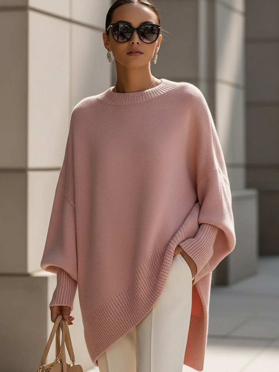 Elegancia sin esfuerzo: poncho extragrande