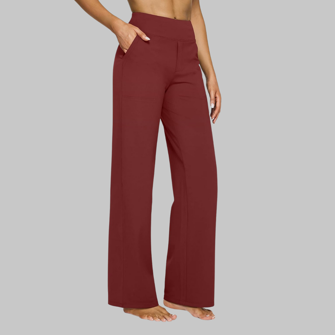 Pantalones elegantes de jersey suave