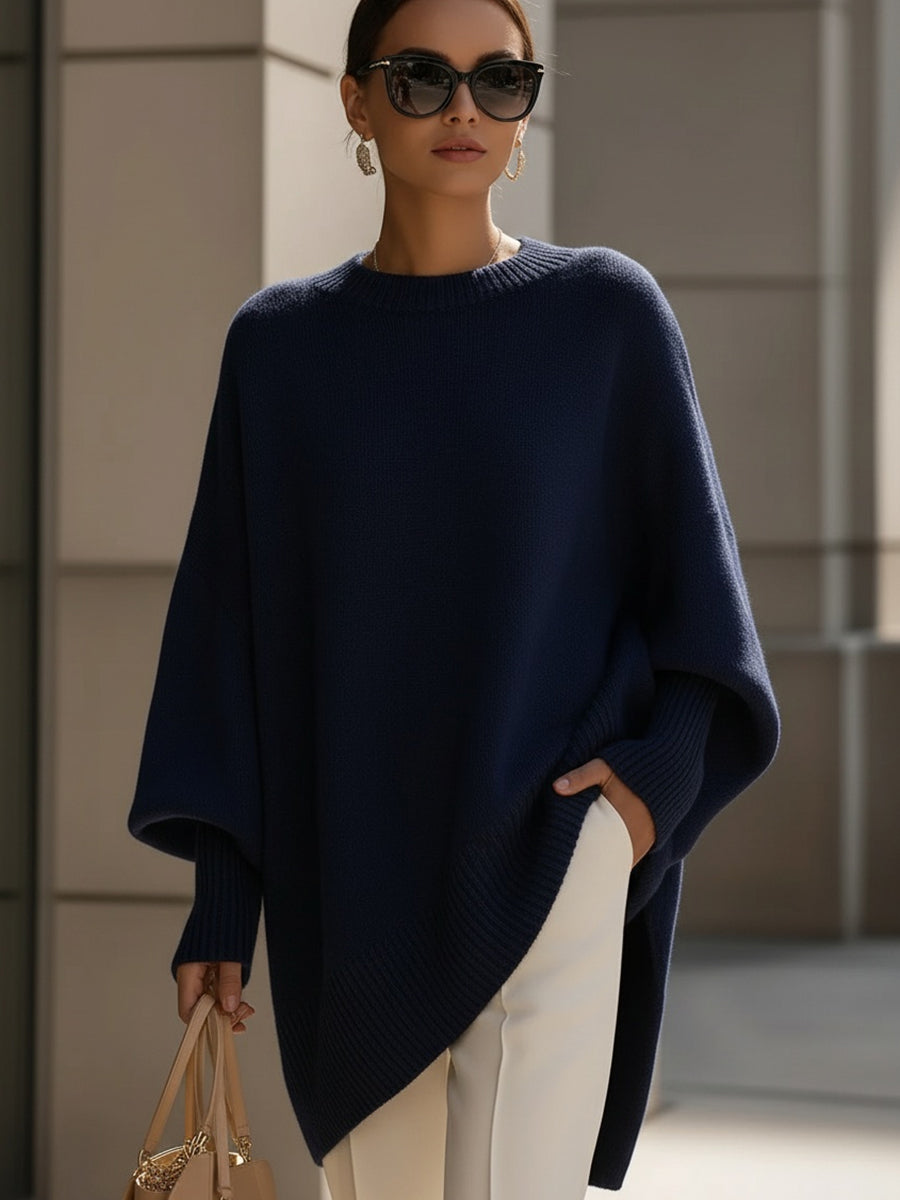 Elegancia sin esfuerzo: poncho extragrande