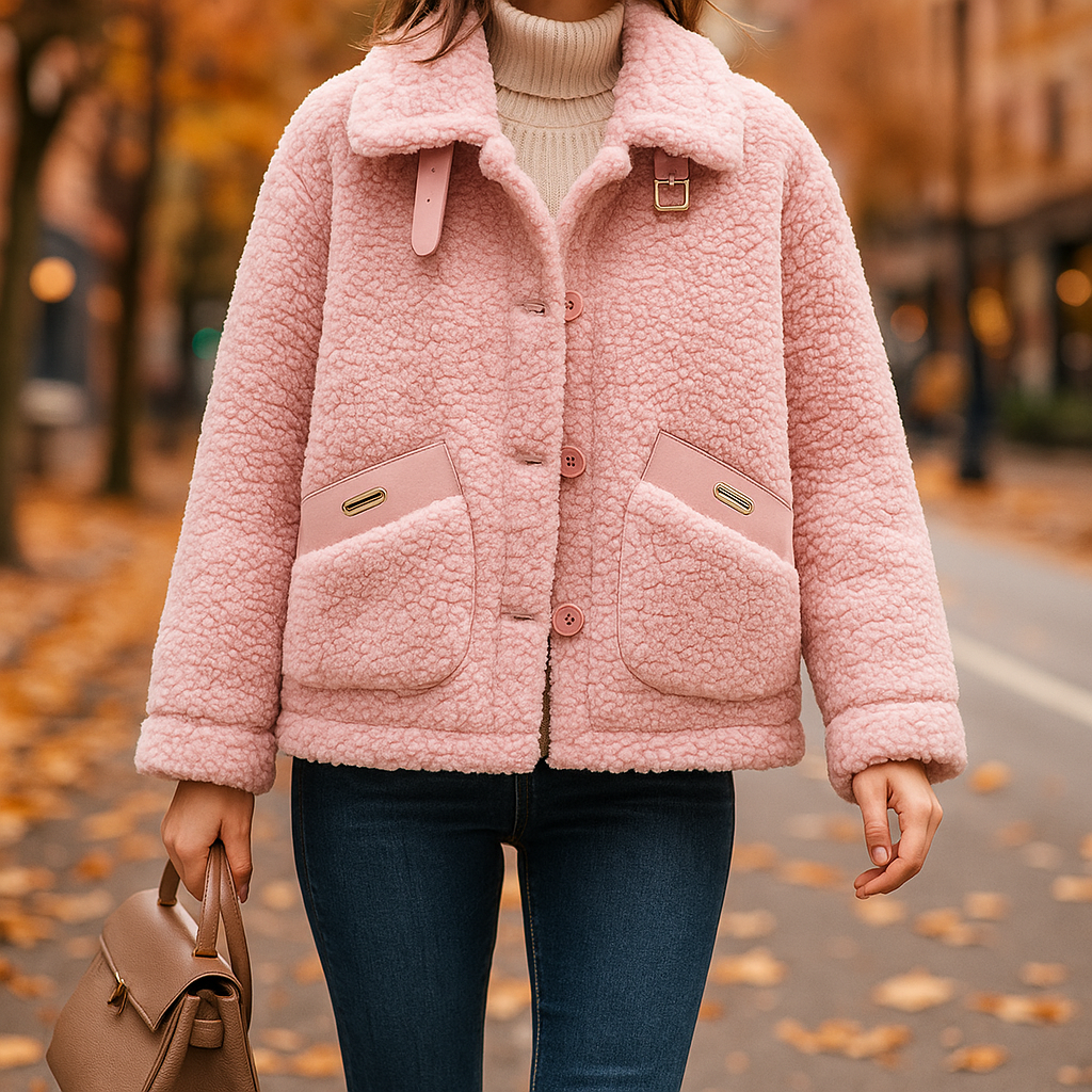 Lopez Moda Chaqueta de Sherpa