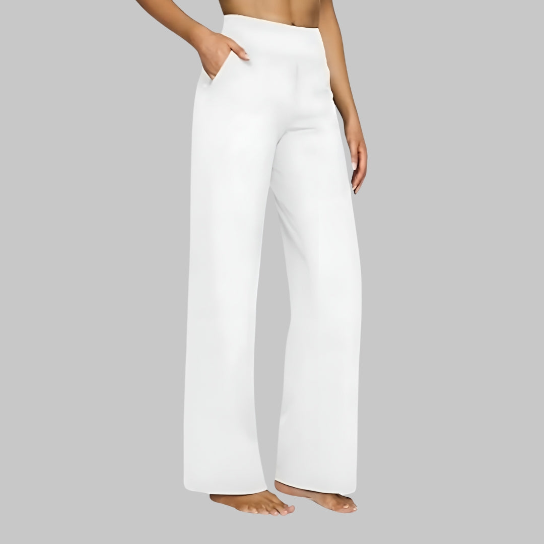 Pantalones elegantes de jersey suave