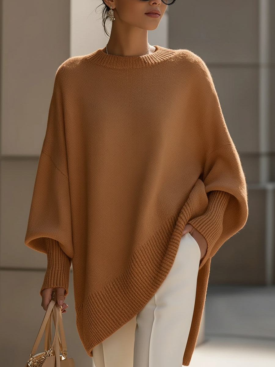 Elegancia sin esfuerzo: poncho extragrande
