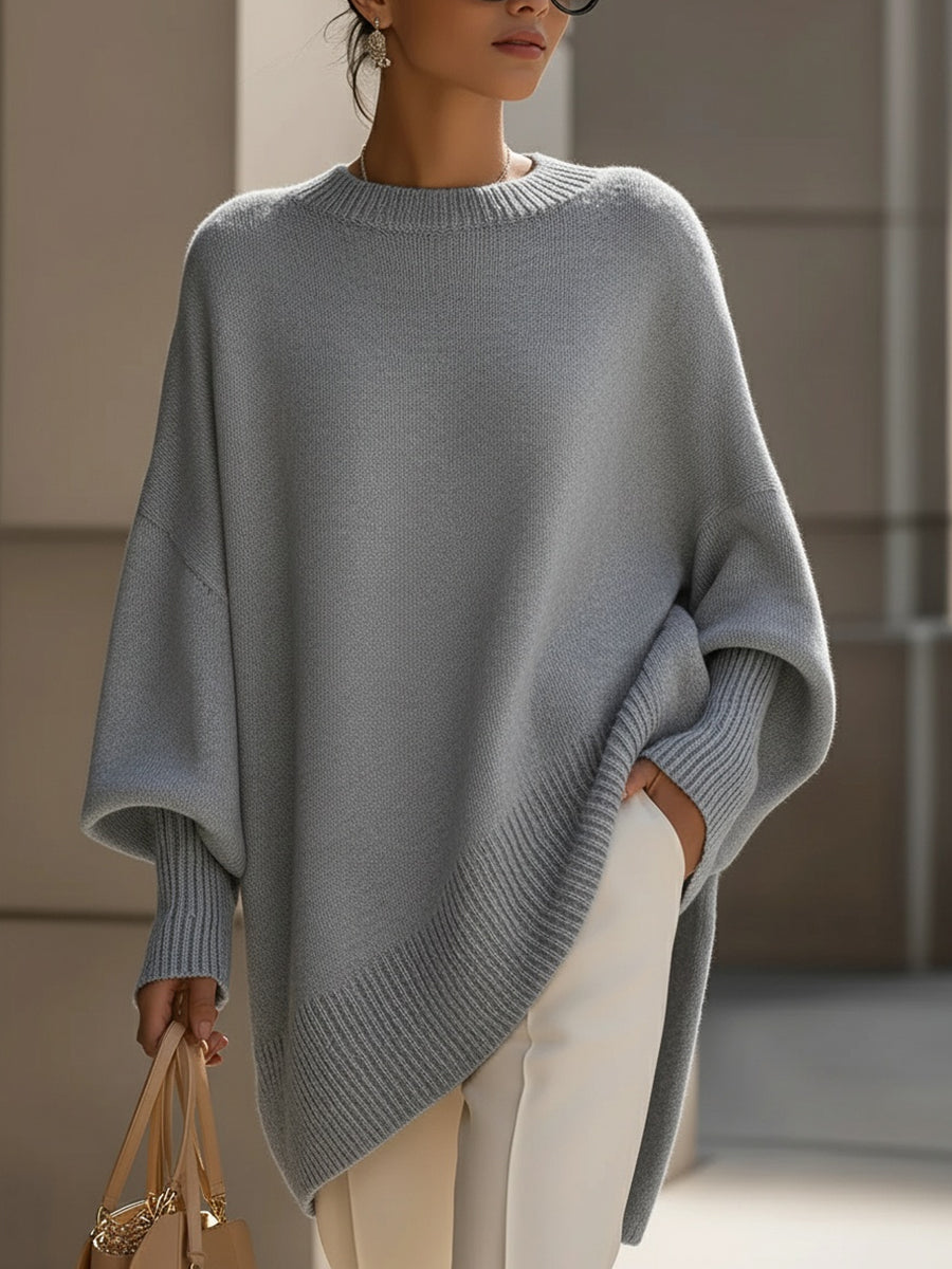 Elegancia sin esfuerzo: poncho extragrande