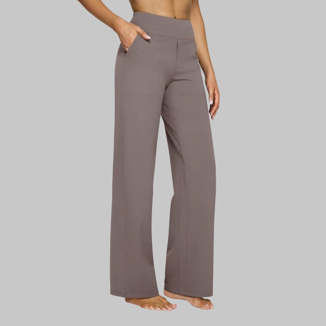 Pantalones elegantes de jersey suave