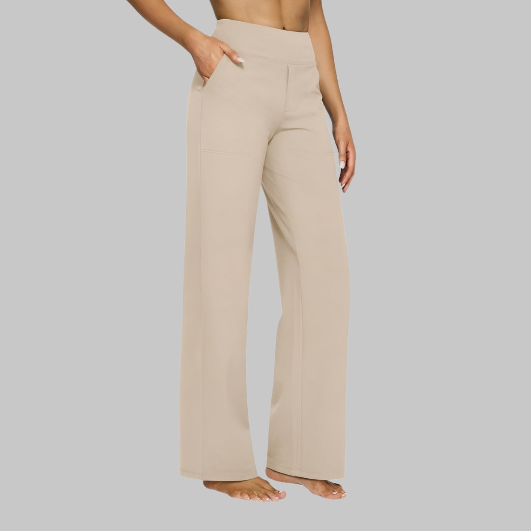 Pantalones elegantes de jersey suave
