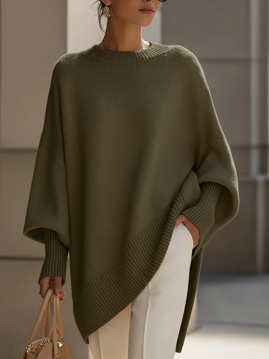 Elegancia sin esfuerzo: poncho extragrande
