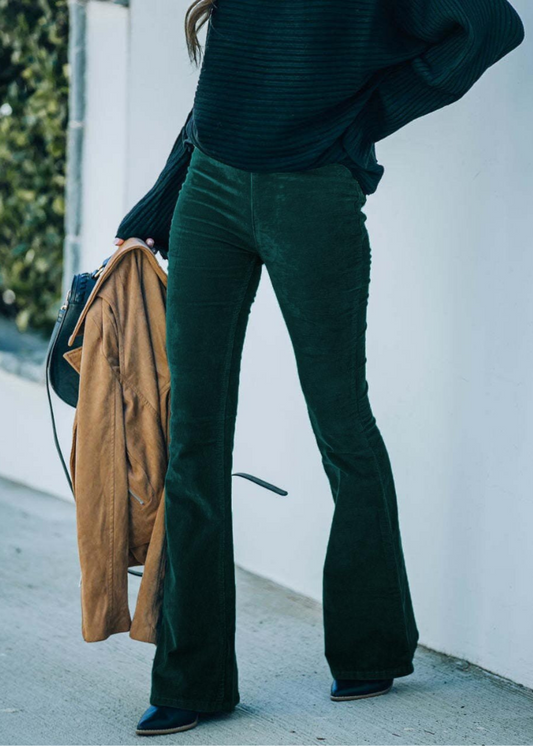 CHLOE | Pantalones acampanados de pana