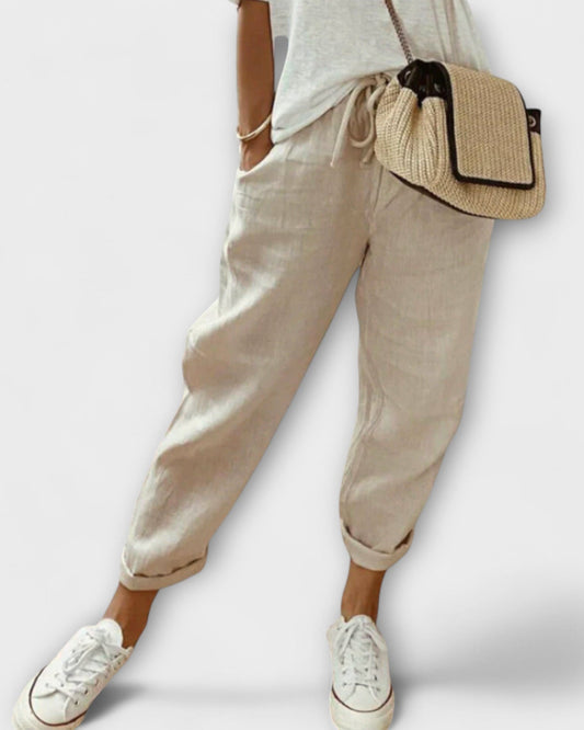 Luxe | Pantalones de Lino Elegantes
