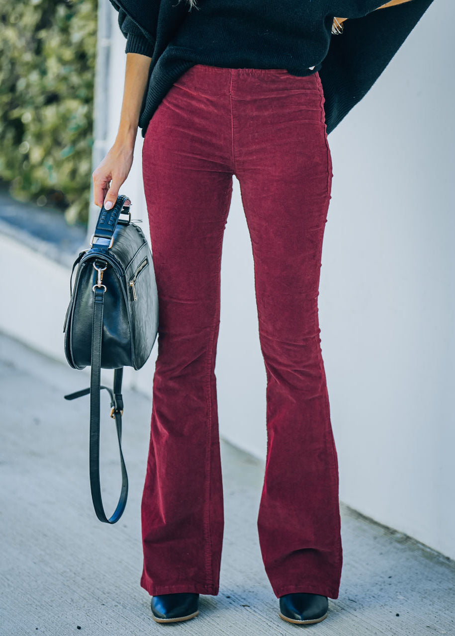 CHLOE | Pantalones acampanados de pana