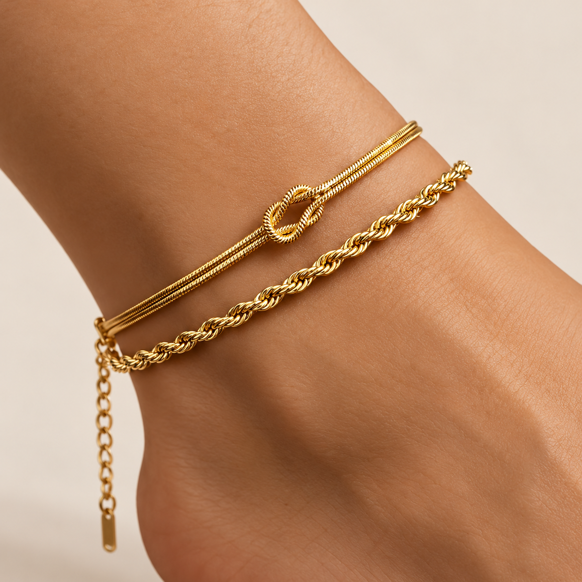 Belella Élora — Set de 2 Pulseras Doradas