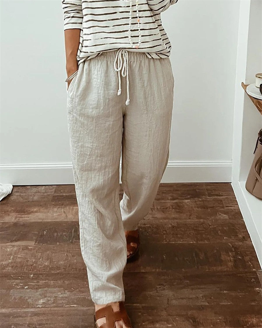 Allegra | Pantalones elegantes con cordón