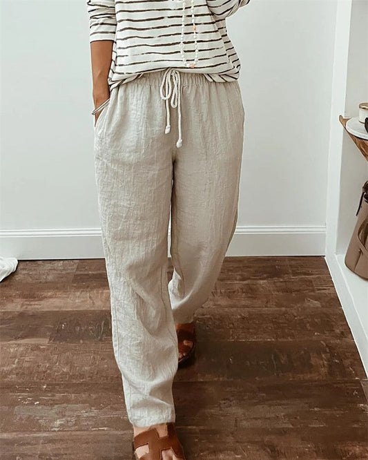 Allegra | Pantalones elegantes con cordón