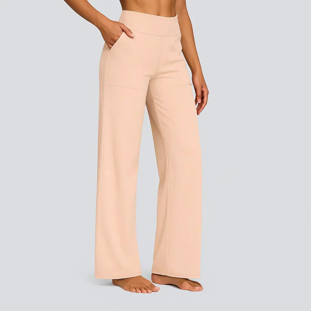 Pantalones elegantes de jersey suave